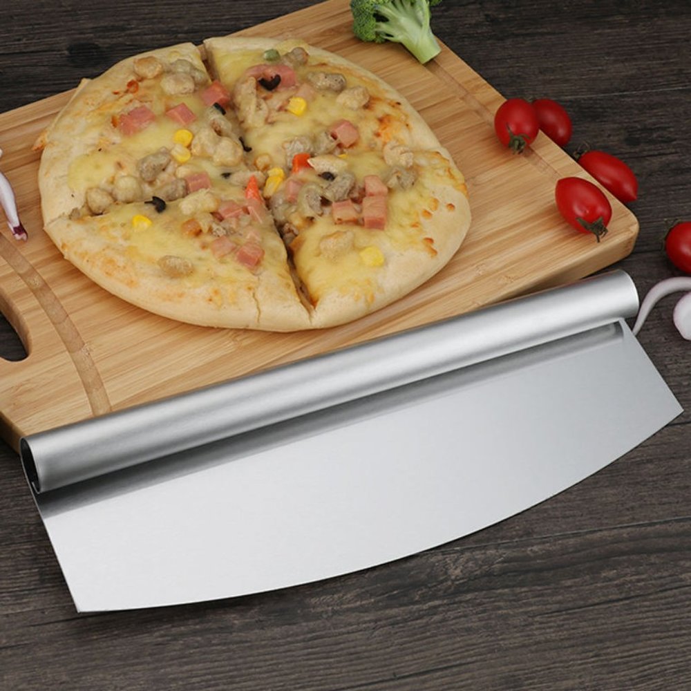 Pizza Rocker Cutter Stainless Steel Slicer Knife Sharp - Picture 2 of 11